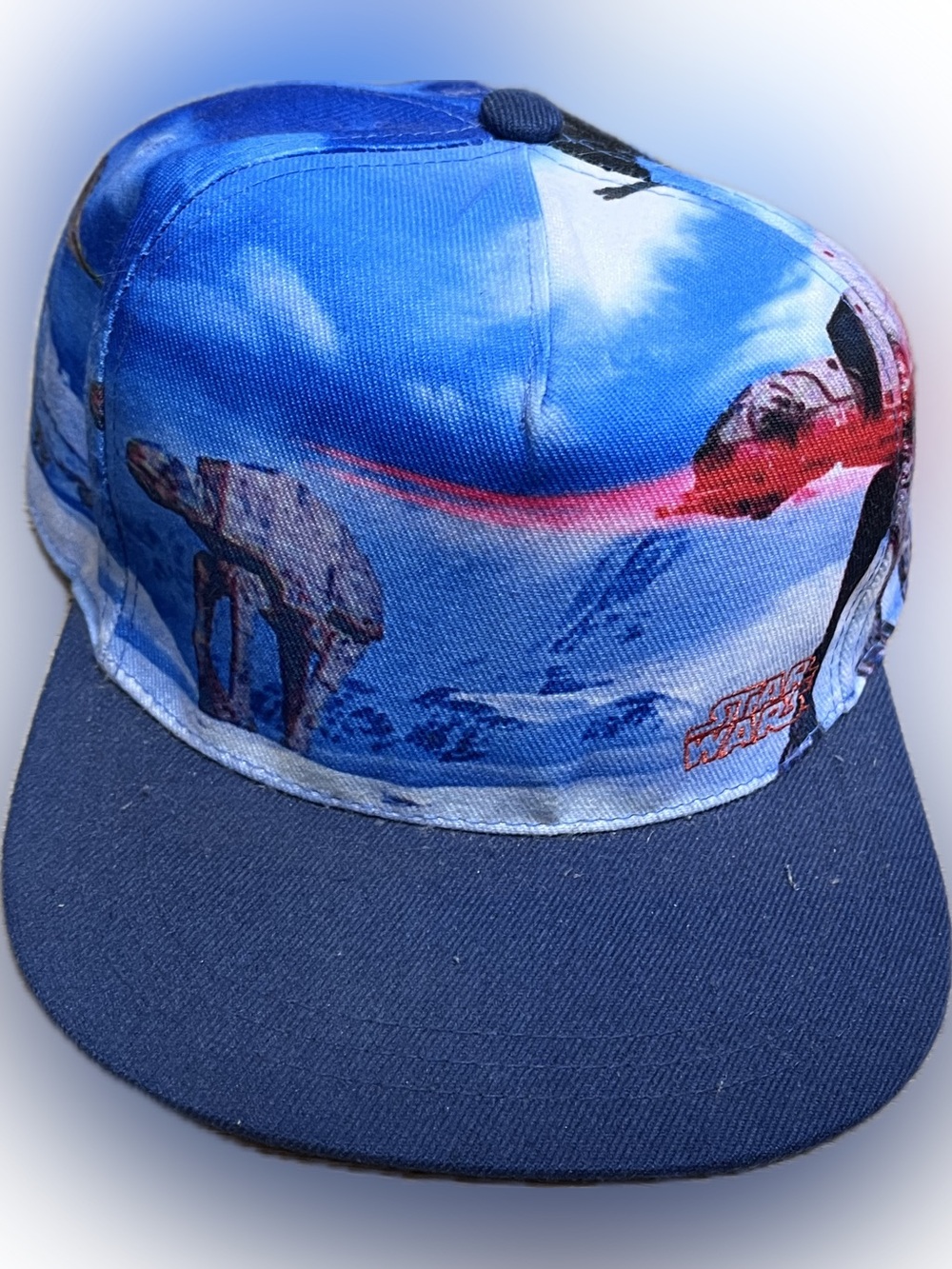 Battle of Hoth At-At Star Wars Loungefly Blue Snap Back Hat Cap